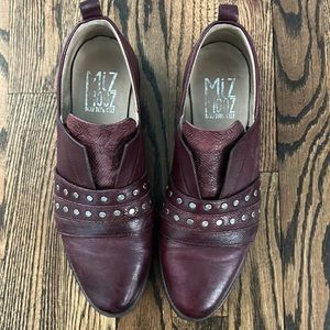 Miz Mooz Taro Oxford loafer eggplant size 9